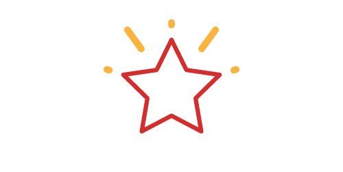 Image of 500 points star