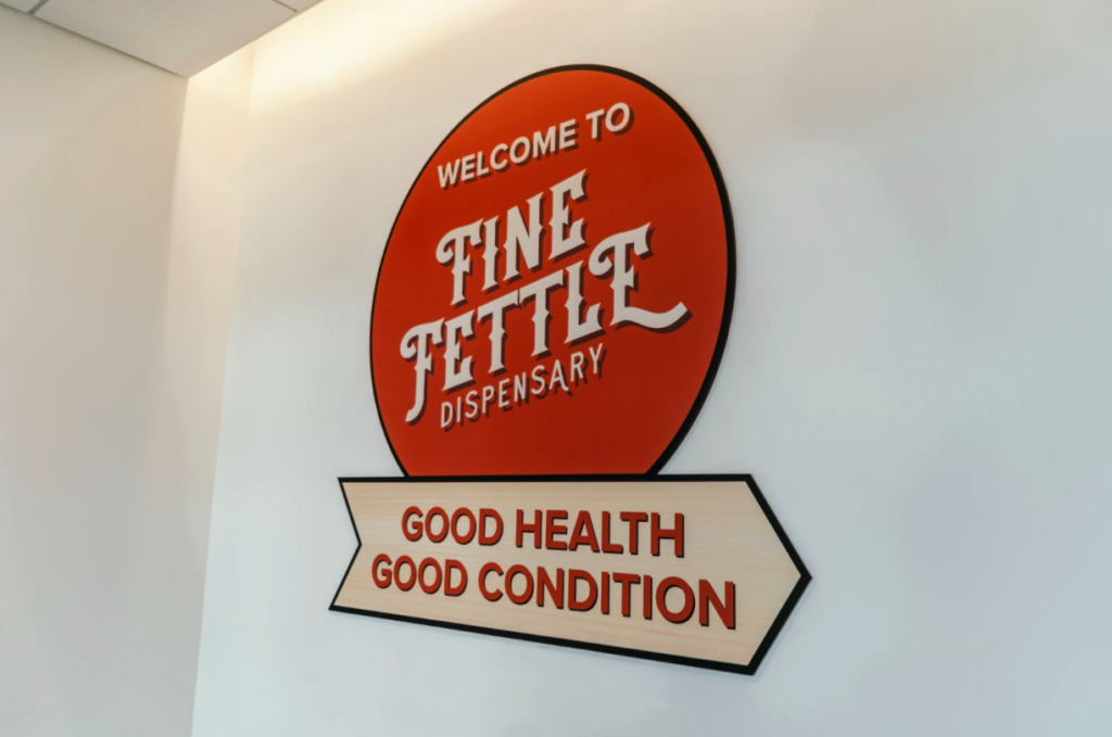 Fine Fettle storefront sign